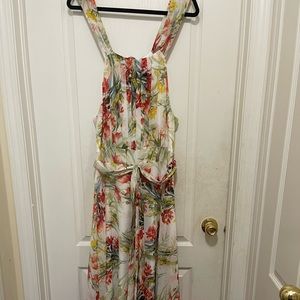 Floral Sleeveless Maxi Dress
